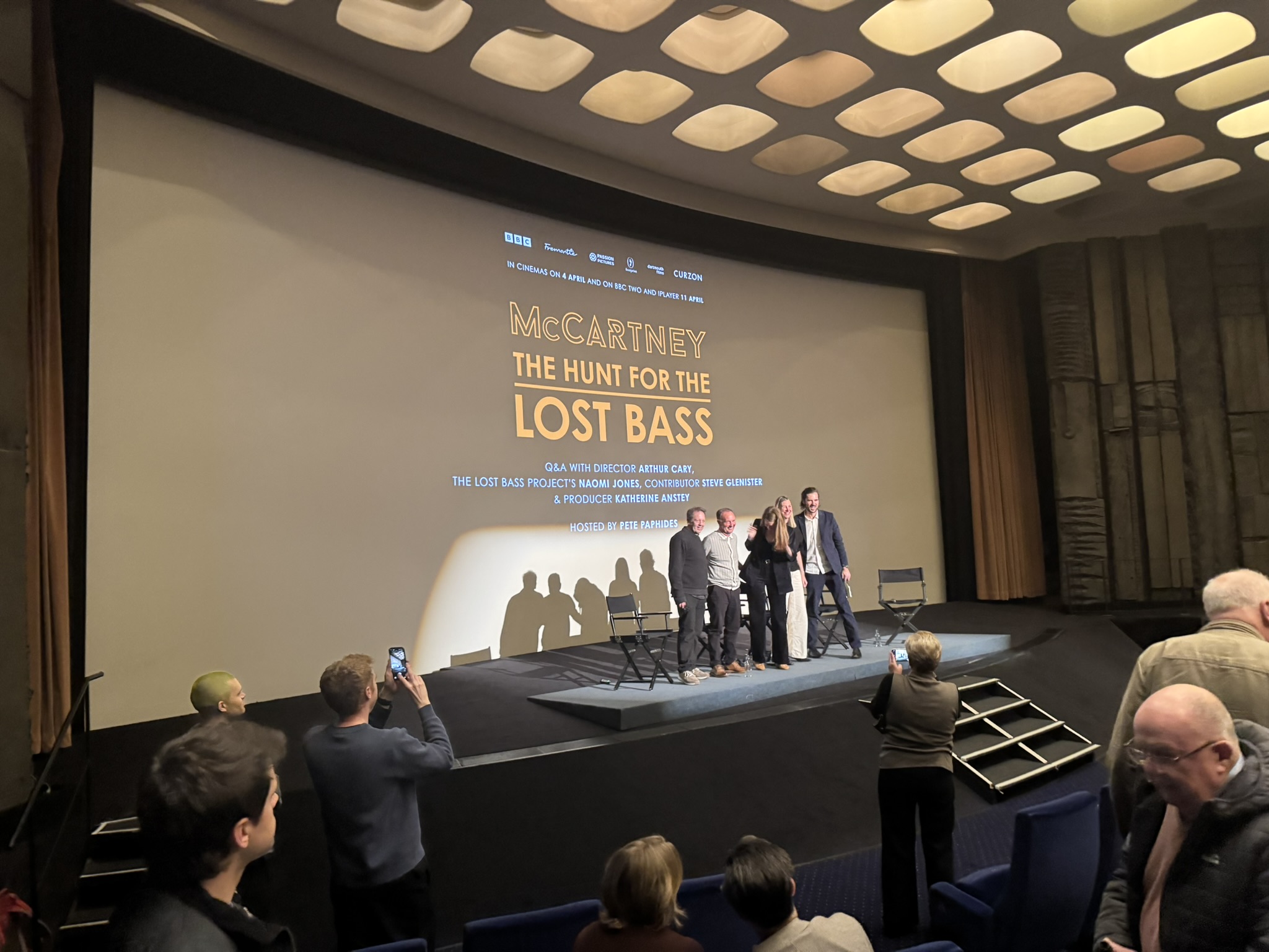 Mayfair premiere for McCartney: The Hunt for the Lost Bass